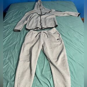Grey Nike Tech Jacket and Pants